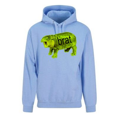 Moo Deng Brat Cute Baby Hippo Unisex Surf Hoodie