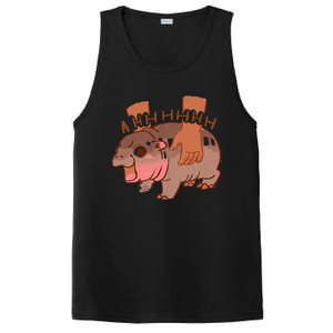 Moo Deng Bouncy Pig In Thai Picture The Cute Baby Hippo PosiCharge Competitor Tank