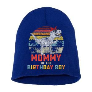 Mommy Dinosaur Birthday Mom Matching Family Short Acrylic Beanie