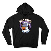 Moo Deng Baby Hippo Boo Deng Long For Halloween Moo Deng Hoodie