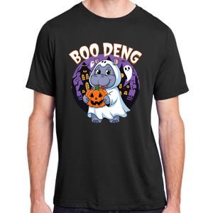 Moo Deng Baby Hippo Boo Deng Long For Halloween Moo Deng Adult ChromaSoft Performance T-Shirt