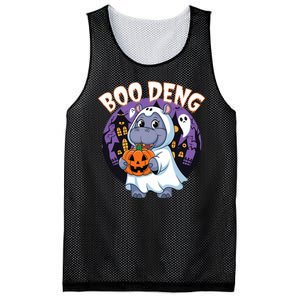 Moo Deng Baby Hippo Boo Deng Long For Halloween Moo Deng Mesh Reversible Basketball Jersey Tank