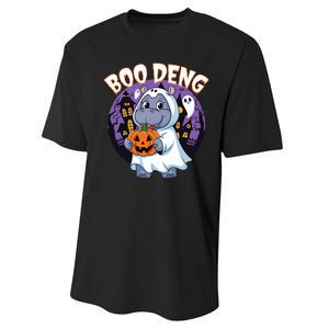 Moo Deng Baby Hippo Boo Deng Long For Halloween Moo Deng Performance Sprint T-Shirt