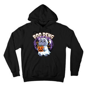 Moo Deng Baby Hippo Boo Deng Long For Halloween Moo Deng Tall Hoodie