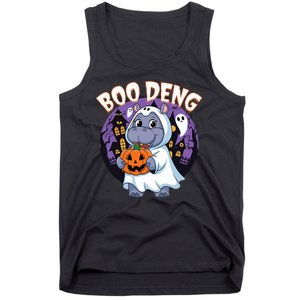 Moo Deng Baby Hippo Boo Deng Long For Halloween Moo Deng Tank Top