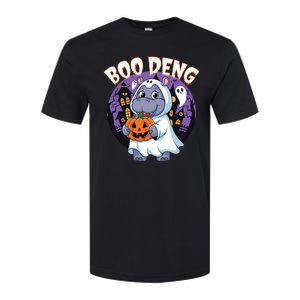 Moo Deng Baby Hippo Boo Deng Long For Halloween Moo Deng Softstyle CVC T-Shirt