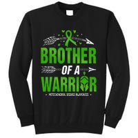 Mitochondrial Disease Brother Of A Warrior Green Ribbon Tall Sweatshirt