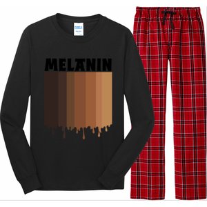 Melanin Drippin Black Pride African American Black History Funny Gift Long Sleeve Pajama Set