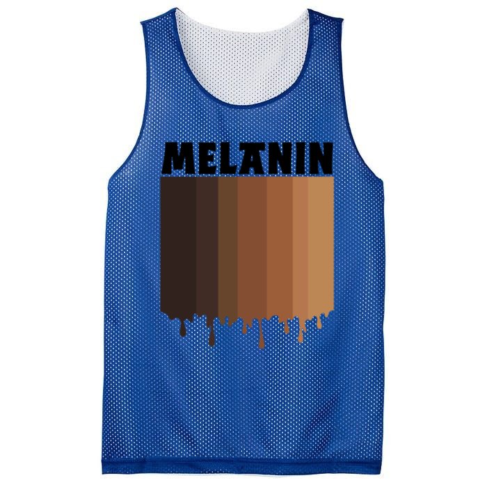 Melanin Drippin Black Pride African American Black History Funny Gift Mesh Reversible Basketball Jersey Tank