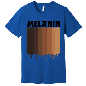 Melanin Drippin Black Pride African American Black History Funny Gift Premium T-Shirt