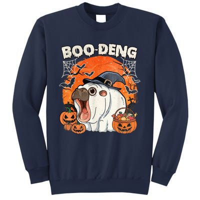 Moo Deng Cute Baby Pygmy Hippo Bouncy Pig In Thai Halloween Sweatshirt