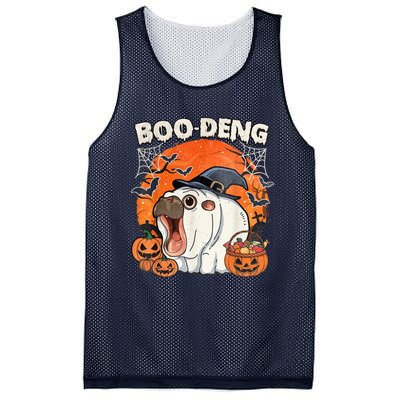 Moo Deng Cute Baby Pygmy Hippo Bouncy Pig In Thai Halloween Mesh Reversible Basketball Jersey Tank