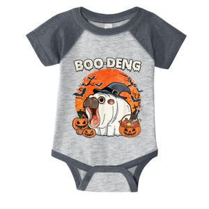 Moo Deng Cute Baby Pygmy Hippo Bouncy Pig In Thai Halloween Infant Baby Jersey Bodysuit