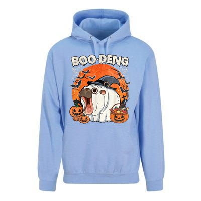 Moo Deng Cute Baby Pygmy Hippo Bouncy Pig In Thai Halloween Unisex Surf Hoodie