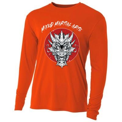 Mma Dragon Cage Fighter Free Fighting Mixed Martial Arts Gift Cooling Performance Long Sleeve Crew