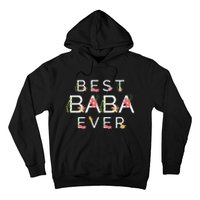 Mothers Day Cute Gift Floral Best Baba Ever Hoodie