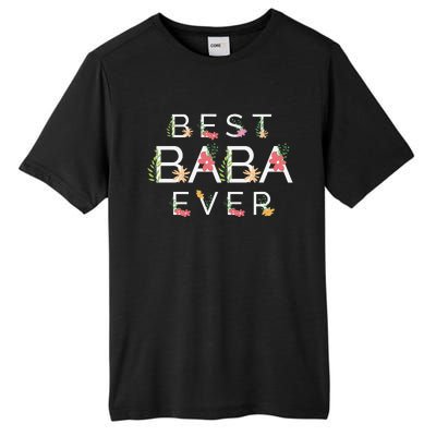 Mothers Day Cute Gift Floral Best Baba Ever Tall Fusion ChromaSoft Performance T-Shirt