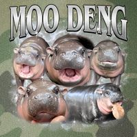 Moo Deng Cute Funny Hippo Legacy Tie Dye Trucker Hat