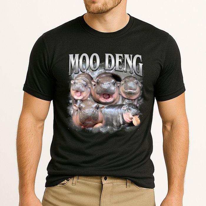 Moo Deng Cute Funny Hippo Performance Shirt