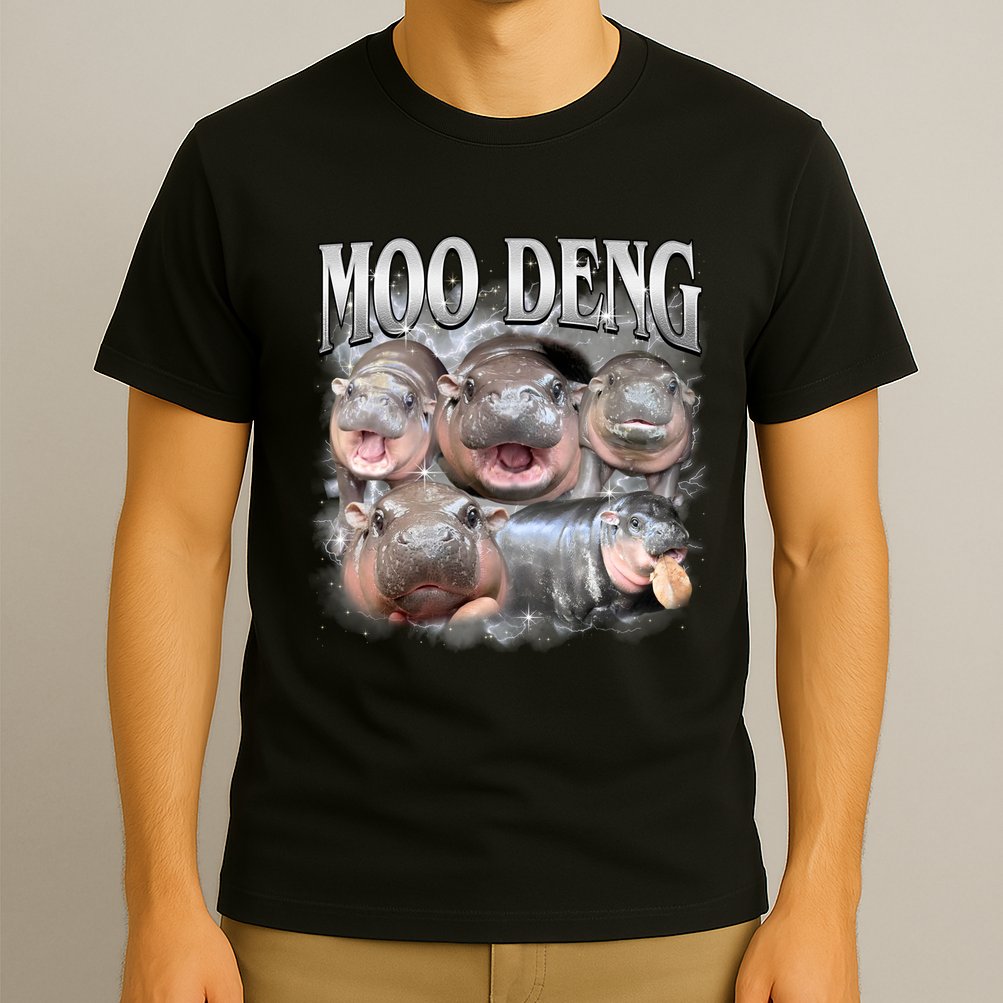 Moo Deng Cute Funny Hippo T-Shirt