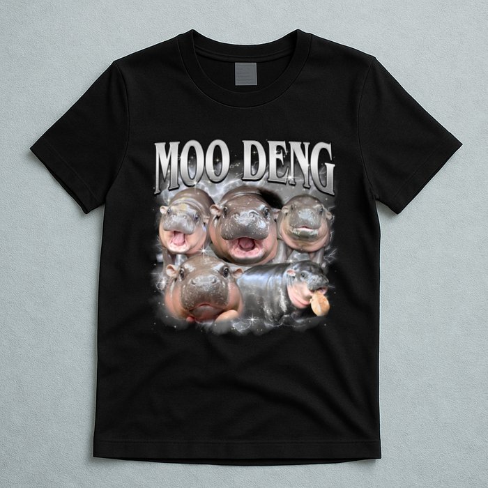 Moo Deng Cute Funny Hippo T-Shirt
