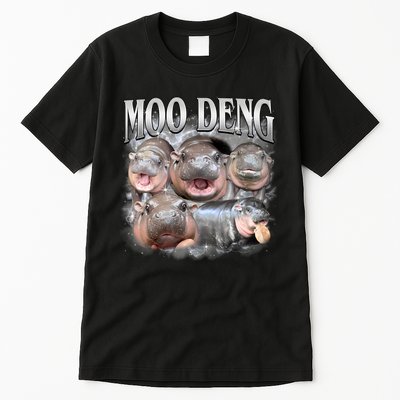 Moo Deng Cute Funny Hippo Tall T-Shirt