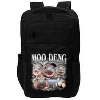 Moo Deng Cute Funny Hippo Impact Tech Backpack