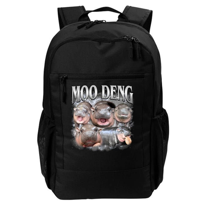 Moo Deng Cute Funny Hippo Daily Commute Backpack