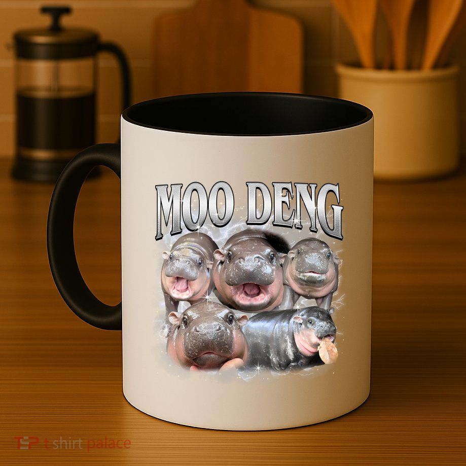 Moo Deng Cute Funny Hippo Mug