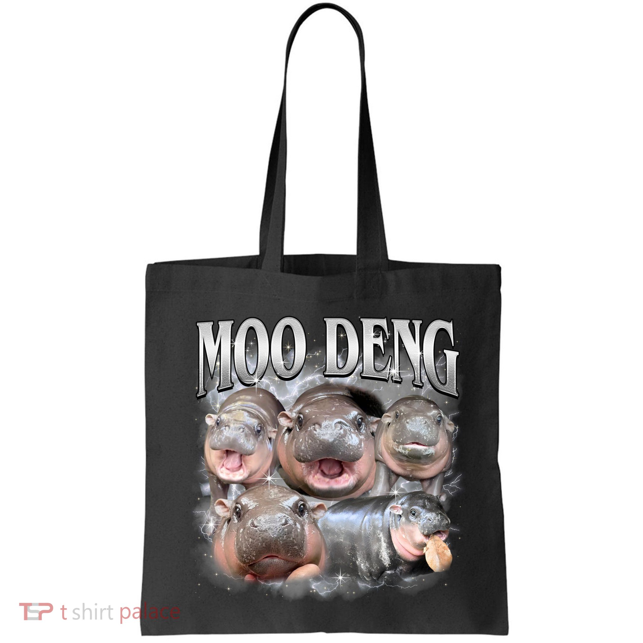 Moo Deng Cute Funny Hippo Bag