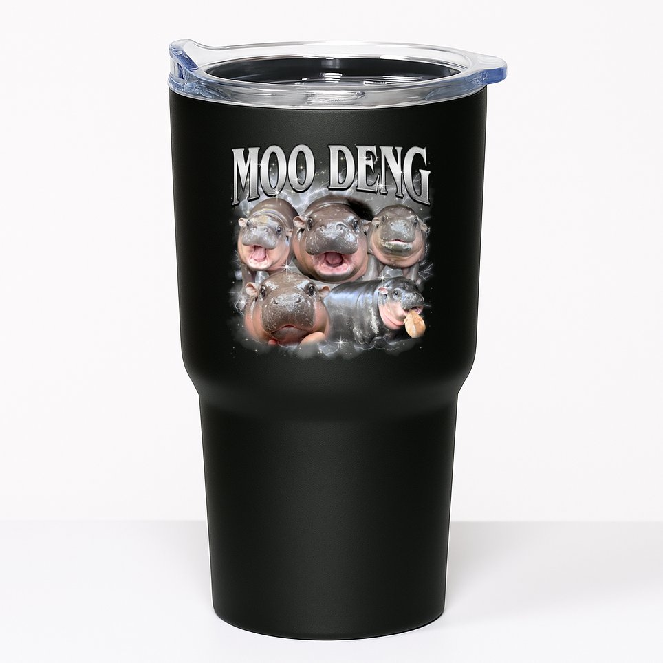 Moo Deng Cute Funny Hippo Tumbler