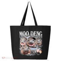 Moo Deng Cute Funny Hippo 25L Jumbo Tote