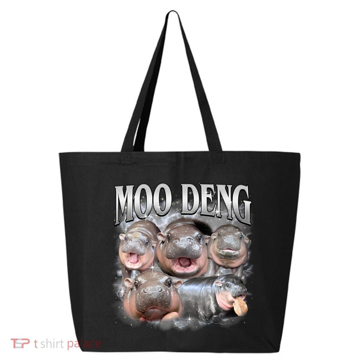 Moo Deng Cute Funny Hippo 25L Jumbo Tote