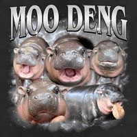 Moo Deng Cute Funny Hippo Trucker Hat