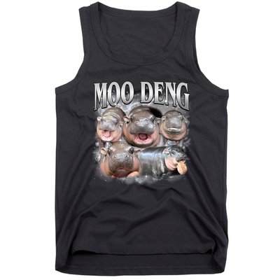 Moo Deng Cute Funny Hippo Tank Top