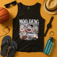 Moo Deng Cute Funny Hippo Tank Top