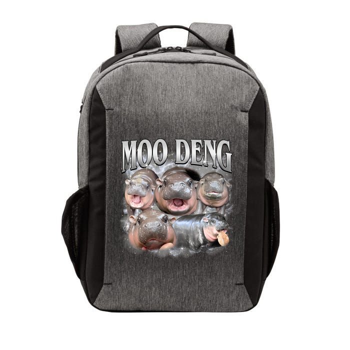 Moo Deng Cute Funny Hippo Vector Backpack