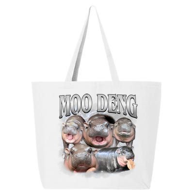 Moo Deng Cute Funny Hippo 25L Jumbo Tote