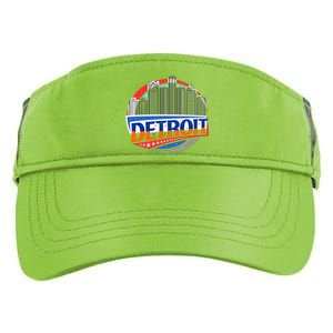 Modern Detroit City Scape Adult Drive Performance Visor