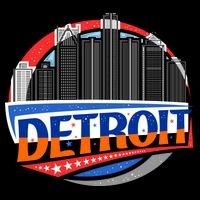 Modern Detroit City Scape City Backpack