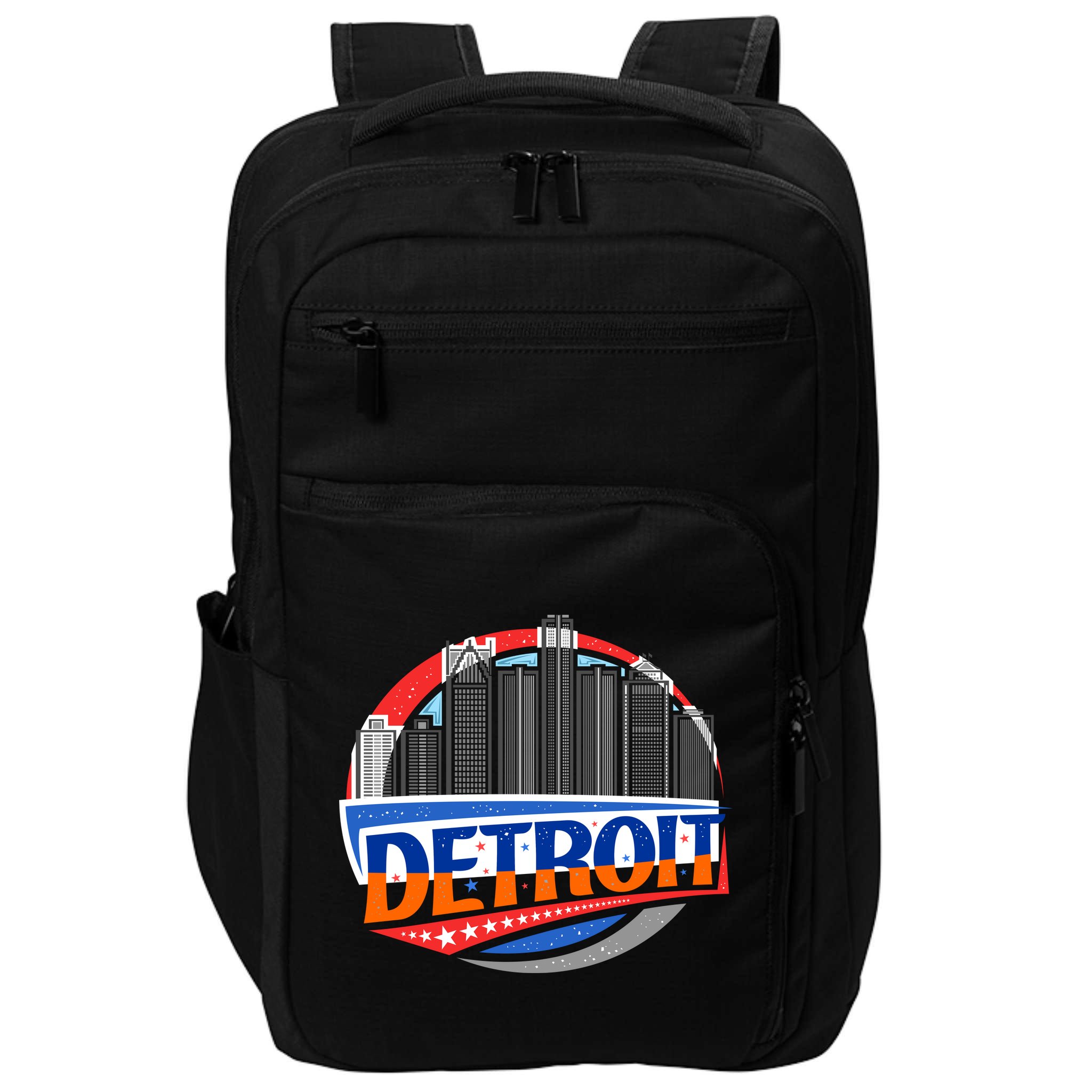 Modern Detroit City Scape Impact Tech Backpack