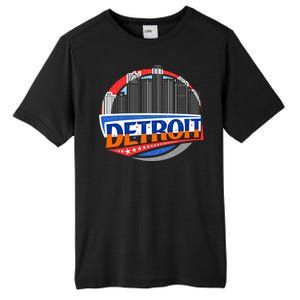 Modern Detroit City Scape Tall Fusion ChromaSoft Performance T-Shirt