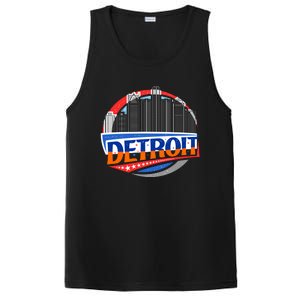 Modern Detroit City Scape PosiCharge Competitor Tank