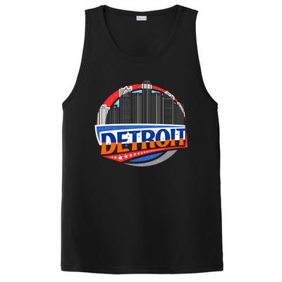 Modern Detroit City Scape PosiCharge Competitor Tank