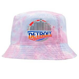 Modern Detroit City Scape Tie-Dyed Bucket Hat