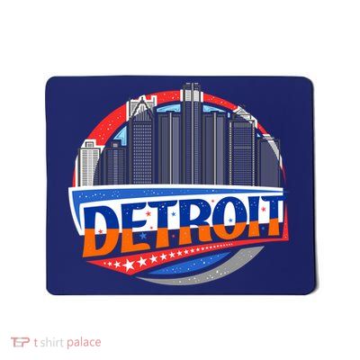 Modern Detroit City Scape Mousepad