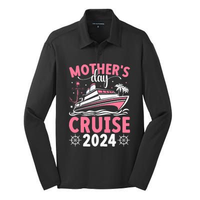 MotherS Day Cruise 2024 Family Vacation Cruising Tie Dye Silk Touch Performance Long Sleeve Polo