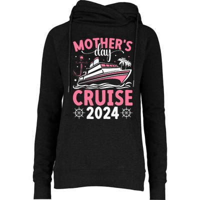 MotherS Day Cruise 2024 Family Vacation Cruising Tie Dye Womens Funnel Neck Pullover Hood