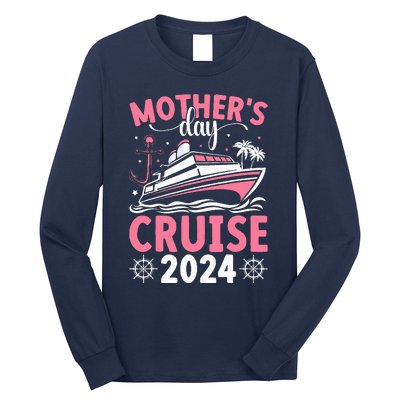 MotherS Day Cruise 2024 Family Vacation Cruising Tie Dye Long Sleeve Shirt