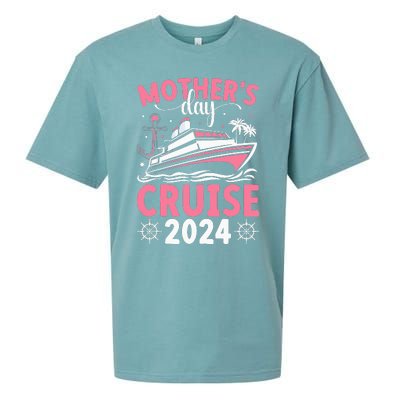 MotherS Day Cruise 2024 Family Vacation Cruising Tie Dye Sueded Cloud Jersey T-Shirt